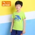 Quần áo trẻ em Anta áo thun tay ngắn cho bé 2018 hè mới trẻ em lớn đích thực 10 - 10 tuổi Áo phông thể thao