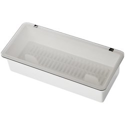 젓가락 저장 상자 뚜껑이있는 이중층 배수