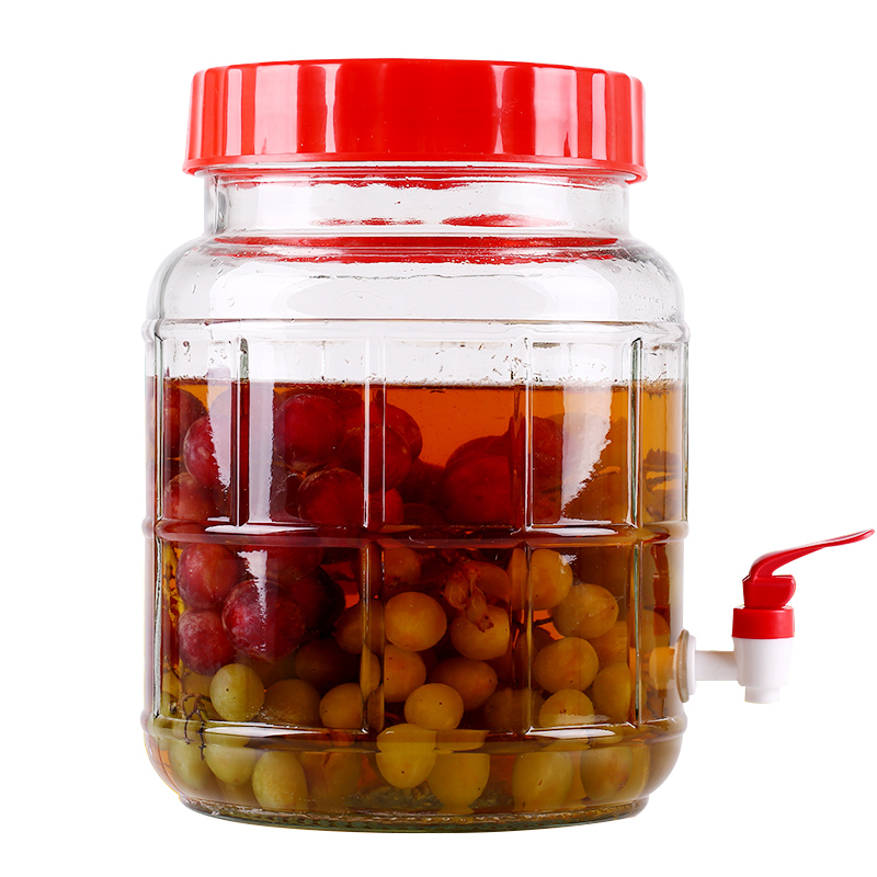 Glass automatic exhaust enzyme barrel home-brew wine bottle