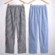 2 Quần Pyjama Quần Nam Quần Cotton Home Quần Casual Home Loose Cotton Kẻ sọc Nhà Quần Thu Đông