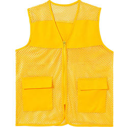 Breathable ຕາຫນ່າງອາສາສະຫມັກ vest custom ສະທ້ອນໃຫ້ເຫັນອາສາສະຫມັກຂັບລົດເຮັດວຽກ vest ຕາຫນ່າງເຫດການພິມ LOGO