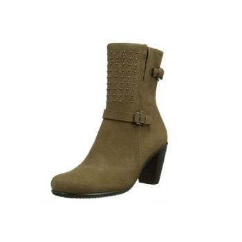 ECCO love step spring and autumn new women's shoes casual high heel thick heel mid-calf boots fashion boots 263533 ລາຄາພິເສດ