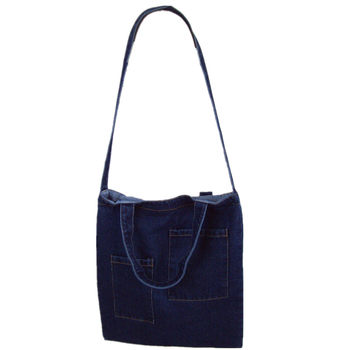 ຖົງ denim ຍີ່ປຸ່ນ canvas ຖົງ crossbody ແມ່ຍິງຄວາມອາດສາມາດຂະຫນາດໃຫຍ່ຖົງການຄ້າ commuter ຖົງແມ່ຖົງນັກຮຽນ