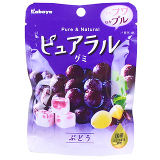 Japanese imported snacks kabaya Kaba also white peach flavor / grape flavor sandwich fudge peach flavor candy 45g