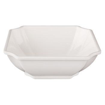 8-inch soup bowl white square melamine tableware