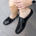 Dép nửa da nam mùa hè 45 cộng với size không gót chân kéo 46 dép giản dị 47 thêm dép nam lớn dép nam adidas Dép