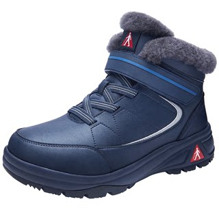 Foot health shoes for the elderly to keep warm in winter, thicken and fleece wool shoes, high-top winter mother shoes, female elderly walking shoes