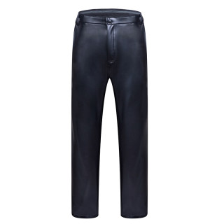 Men's leather pants for middle-aged and elderly people, loose, velvet and thickened, takeaway