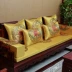 Youting Trung Quốc phong cách gỗ gụ sofa đệm bốn mùa phổ biến chống trượt rắn gỗ đồ nội thất sofa đệm ghế nệm nệm Luohan - Ghế đệm / đệm Sofa Ghế đệm / đệm Sofa