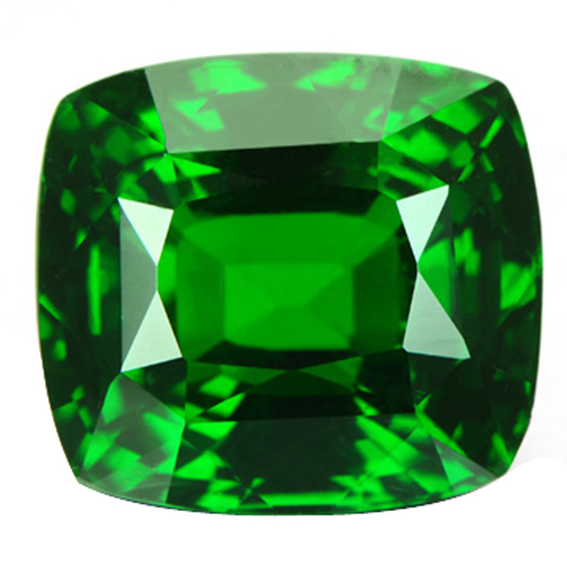 Russian emerald square ring with loose stone