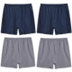 Quần lót nam trung niên và trung niên bố cotton boxer eo cao người cao tuổi lỏng lẻo tăng mỡ bốn góc quần cotton