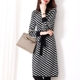 Khí chất cổ điển nữ Houndstooth len đan váy nữ mùa đông mới dày đáy váy trong váy dài váy dài tay thu đông Váy dài