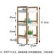 Phòng khách tre đơn giản hình thang màu trắng giá sách sinh viên Bắc Âu rắn sàn gỗ kệ sách kệ hoa đứng - Kệ giá sách đẹp