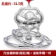 Chó con vòng tay bạc S999 đầy đủ bạc khóa dài cuộc sống sterling bạc bé em bạc trang sức trẻ em cũ Phong Hương phù hợp với trăng thạch anh tóc vàng