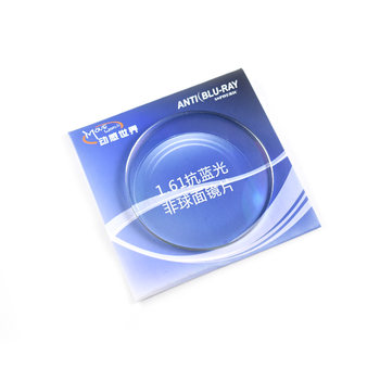 ແວ່ນຕາ Changsha 1.56 1.6 1.67 1.74 ultra-thin aspherical coated anti-blue light discoloration lens resin