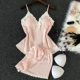 Đồ ngủ gợi cảm nữ mùa hè quai quần short váy ngắn tay mùa xuân và mùa thu nhà quần áo tụ tập với áo ngực áo ngực phù hợp với hai mảnh