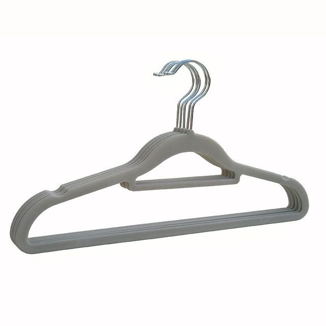 Organize clothes hanging flocking storage