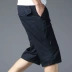 Mùa hè trung niên quần short nam cha thường xuyên cắt quần trung niên cotton lỏng quần lớn quần nam - Quần tây thường quần ngố nam Quần tây thường