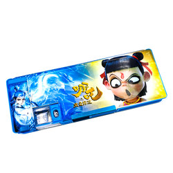 Stationery pencil box with pencil sharpener for elementary school students, multi-functional boy children's kindergarten with pencil sharpener and pencil sharpener