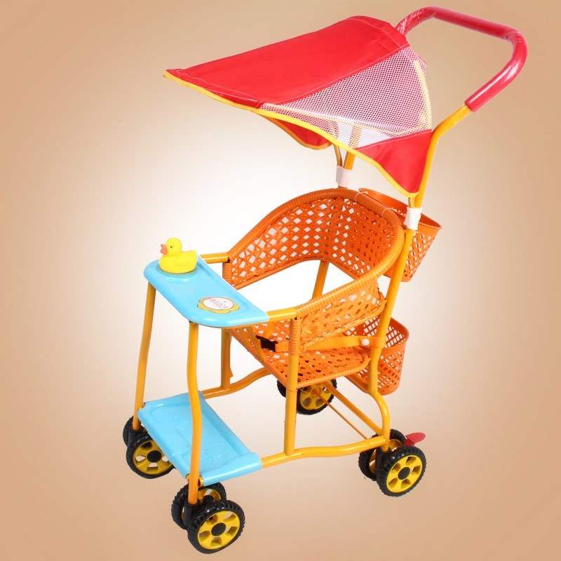 Wei Shunda mùa hè mây thủ công xe đẩy em bé thoáng khí xe nhẹ trẻ em Xe đẩy tám bánh đơn giản - Xe đẩy / Đi bộ xe tập đi bằng gỗ