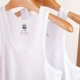 Áo vest nam cotton trung niên rộng rãi XL thoáng khí màu trắng ông già áo lót bằng vải bông trung niên mùa hè