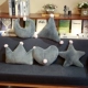 Ins vương miện gối lưới màu đỏ giường tựa đầu ghế sofa Bắc Âu phòng ngủ cô gái trái tim đệm lớn trở lại
