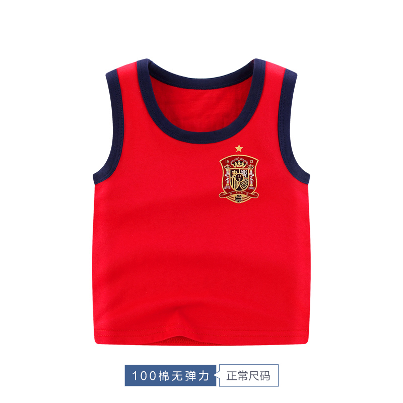 bông trẻ em mùa hè của vest nam và nữ siêu mỏng mô hình đáy 2019 mới giản dị nhỏ sọc vest cartoon.