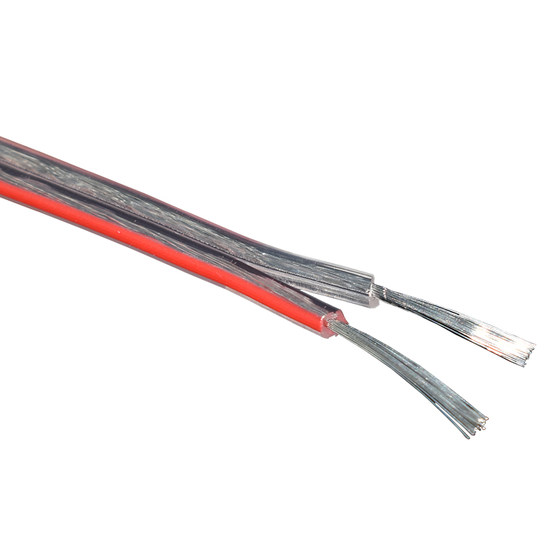 Gold and silver wire speaker wire transparent double wire