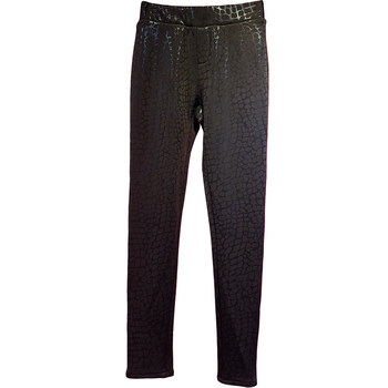 Plush velvet ແລະ thickened ສັງຄົມເດັກຜູ້ຊາຍສູງ elastic bottoming imitation ກາງເກງຫນັງແບບເກົາຫຼີທີ່ໃກ້ຊິດ - ດູໃບໄມ້ລົ່ນແລະລະດູຫນາວ glossy leopard ພິມ pants ຜູ້ຊາຍທີ່ອົບອຸ່ນ trendy