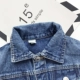 Áo khoác denim cho bé 2019 xuân mới bé trai phiên bản Hàn Quốc áo sơ mi bé phim hoạt hình 1234 tuổi thủy triều áo măng tô ngắn trẻ em Áo khoác