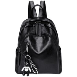 Backpack women's Korean version 2023 new super hot fashion pu soft leather trendy versatile casual large capacity school bag backpack