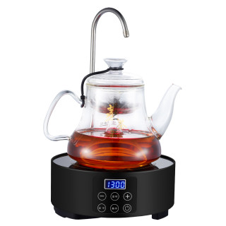 Electric ceramic stove tea stove automatic water pumping electromagnetic tea stove small mini round iron kettle copper kettle