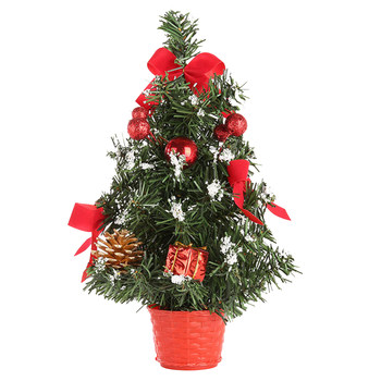 ຊຸດຕົ້ນໄມ້ Christmas ຂະໜາດນ້ອຍ 20cm mini Christmas decoration supplies desktop ornaments artificial tree 30cm40cm