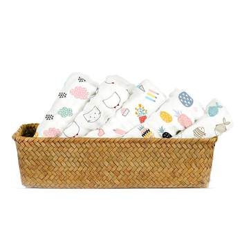 Baby gauze towel pure cotton super soft newborn handkerchief face towel Children's square small towel baby ນໍ້າລາຍໃຫ້ອາຫານ