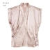 Silkiss Silk 100% Silk Silk Pyjama Phụ nữ Trung Quốc mới Dịch vụ tại nhà ngắn tay đồ nữ đẹp Pyjama
