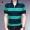 Playboy áo thun ngắn tay nam ve áo trung niên cotton sọc áo thun nam mùa hè giản dị áo polo ngắn tay - Áo phông ngắn áo oversize nam