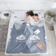 Túi ngủ du lịch, du lịch cotton bẩn, chăn du lịch, khách sạn cotton, khăn trải giường, mũ trùm đầu, xách tay, túi bẩn túi ngủ con cá mập
