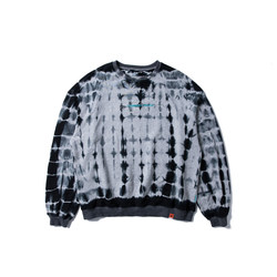 NONWORKS tie-dye embroidered pullover sweatshirt ວ່າງຄໍມົນຂອງຜູ້ຊາຍແລະຜູ້ຍິງເສື້ອຍືດແຂນຍາວແບບ oversize