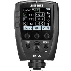 Jinbei TR-Q7II 복합 핫슈 TTL 고속 동기화 플래시 트리거 Canon Sony Fuji Nikon Pentax Olympus에 적합한 범용 사진 조명 스튜디오 플래시 트리거