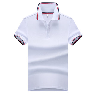 Summer trendy men's POLO shirt cotton short-sleeved T-shirt for men and women couples lapel half-sleeved workwear baseball sportswear