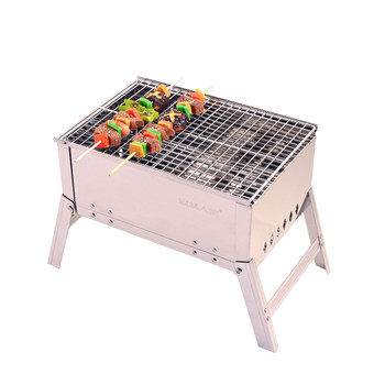 Forest house outdoor folding mini outdoor barbecue