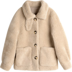 Clearance fur one-piece fur coat small short style sheep shear velvet grain velvet lamb hair coat for women