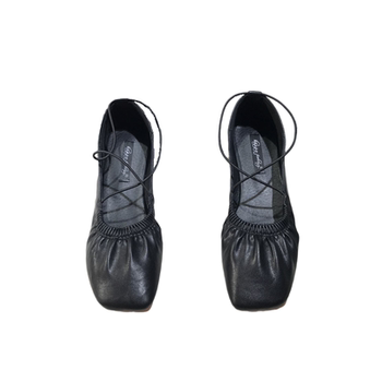 Shopkeeper retro 2020ins cross strap granny shoes