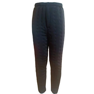 Elderly people's cotton pants with high waist and deep section and thickened front opening