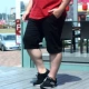 Mùa hè quần short cỡ lớn cho nam cộng với phân bón tăng chất béo cotton quần tây nam đẹp