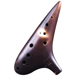 Jianghu Ocarina 12 홀 초보자 입문 전문 훈제 ac/sf/sg/sc 알토 고음 도자기 악기 연주