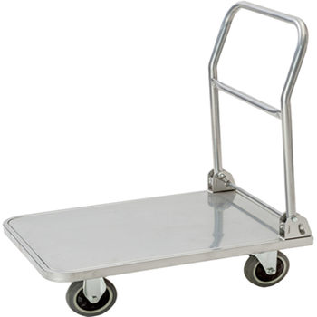 ລໍ້ຍູ້ສະແຕນເລດຫນາ 201 silent push-pull cargo ປະຫຍັດແຮງງານ hand trailer folding flatbed portable 304 dining cart
