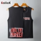 Áo thun cotton mùa hè chất lượng không tay nam phiên bản Hàn Quốc áo vest thể thao rộng thời trang bình thường - Áo vest cotton áo thun ba lỗ
