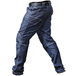 Archon Spring and Autumn Commuting Tactical Jeans Men's Stretch Slim Multi-Pocket Outdoor Overalls Military Fan Training Pants