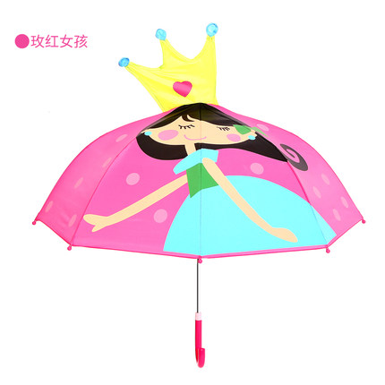 儿童雨伞女小学生小孩宝宝儿童伞遮阳长柄小童男卡通可爱伞幼儿园